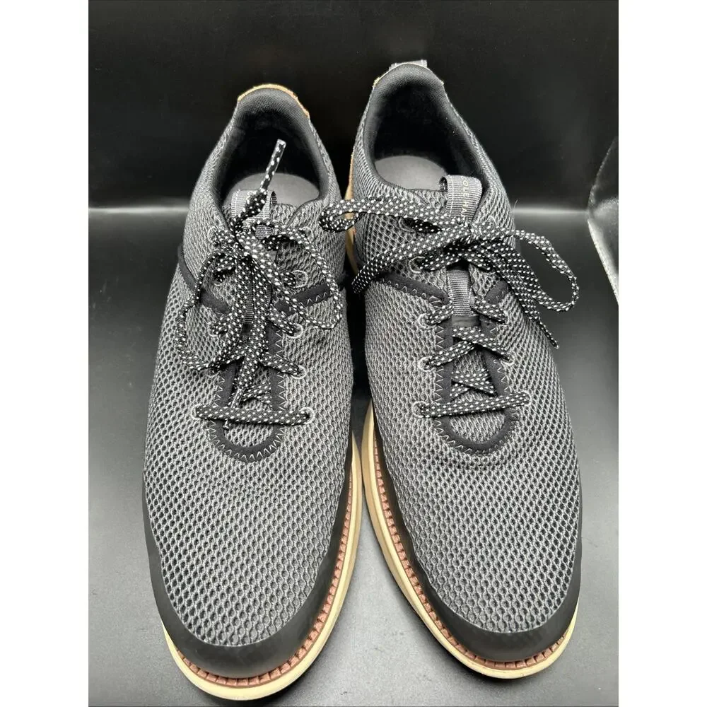 Cole Haan Men's 11.5M Grand 360 Atlantic Gray Mesh Lace-Up Sneaker Brown Suede